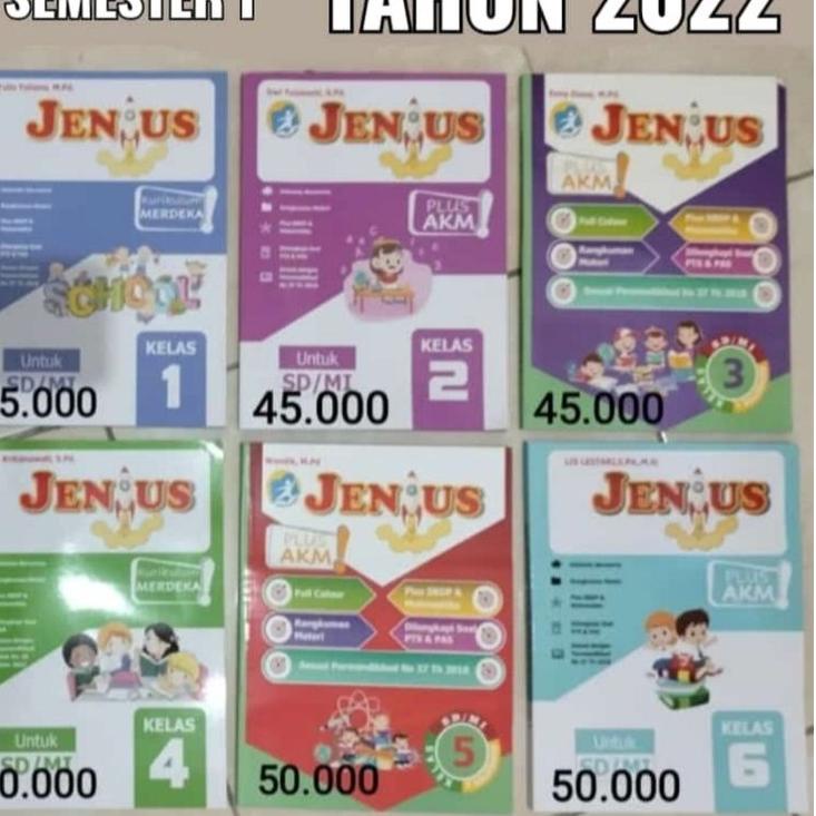 

Harga Bersahabat.. Buku JENIUS Semester 1 tahun 2022 SD/MI Kelas 1 2 3 4 5 6