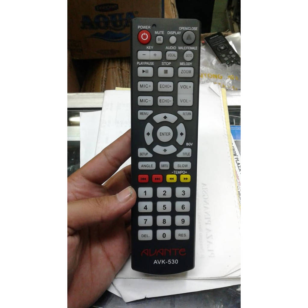 RM-1651 REMOTE REMOT DVD KARAOKE AVANTE AVK-530 ORIGINAL ASLI