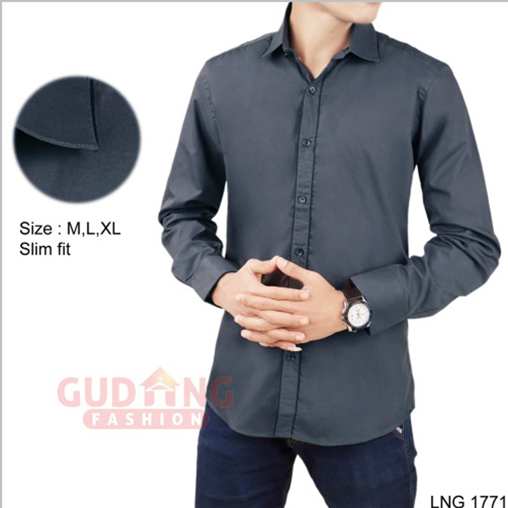 Kemeja Pria Lengan Panjang Slim Fit - LNG 1771