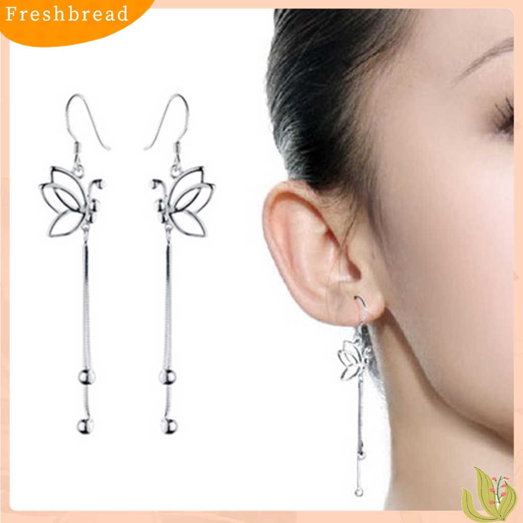 【Fresh】❀Women's Elegant Butterfly Dangle Long Chain Line Hook Earrings Jewelry Gift