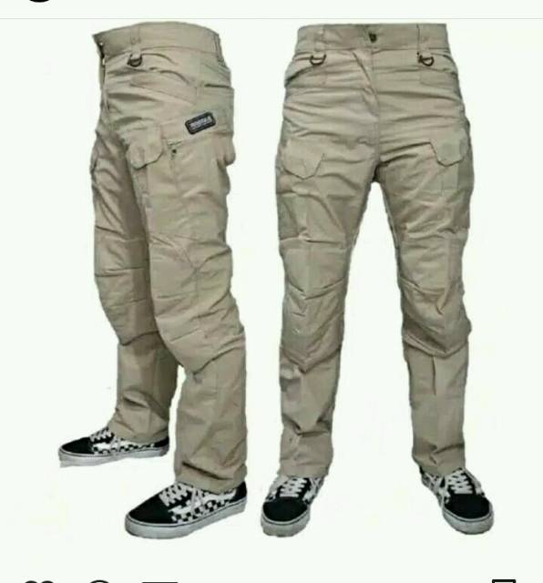 Celana Panjang Kargo Hitam Ukuran 27 - 38 / Pdl / Gunung / Short Cargo Blackhawk