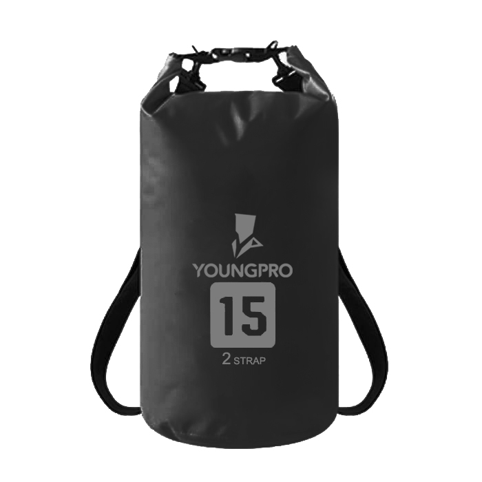 TAS DRYBAG RANSEL ZIPPER 15L 2 STRAPS - TAS ANTI AIR 15L WATERPROOF DRY BAG WITH POCKET ZIPPER