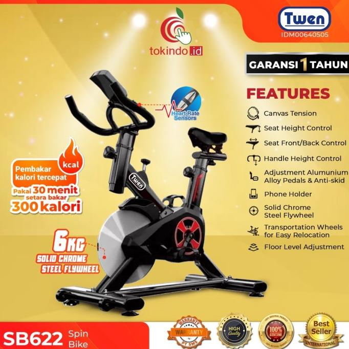 TWEN SB622 Spinning Bike Spin Bike Sepeda Statis Sepeda Kardio