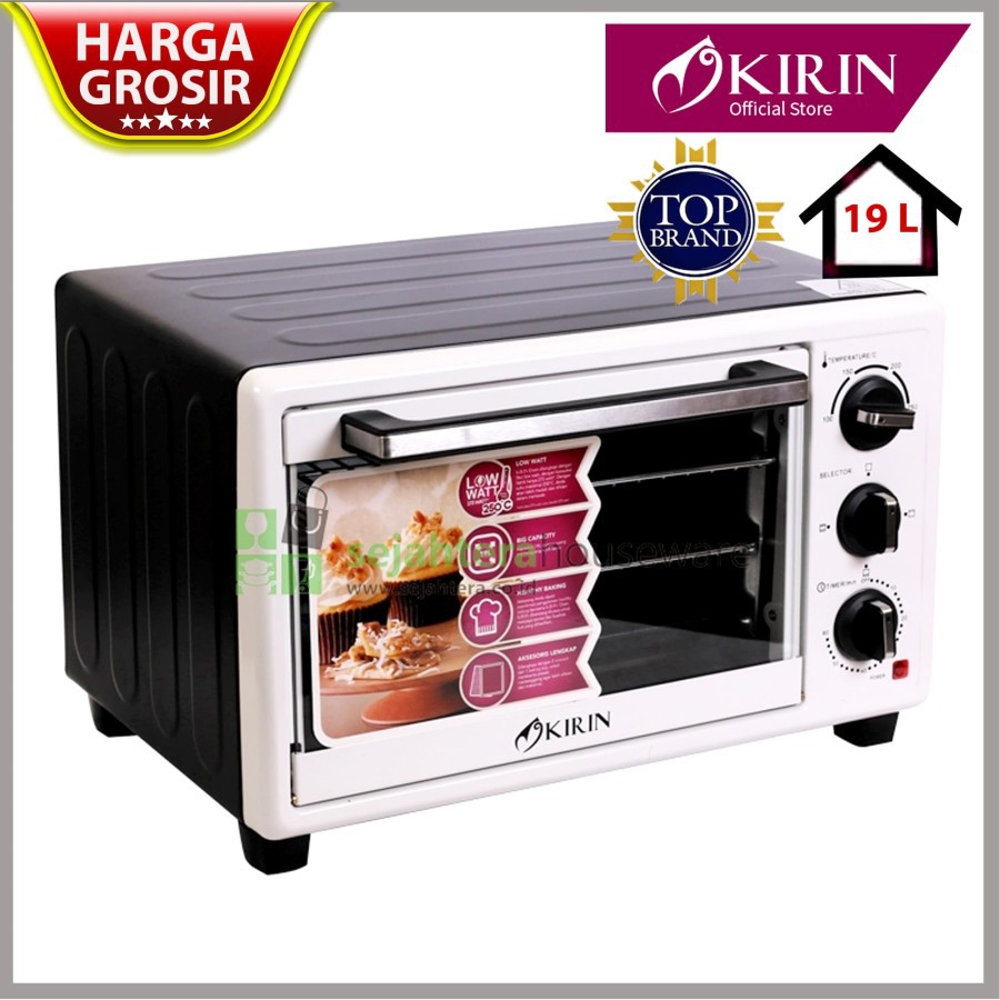 Oven Listrik Low Watt Kirin KBO-190LW 19 L - 285 Watt original produk kirin