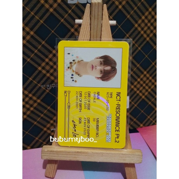 ID card chenle departure nct , ID card xiaojun universe