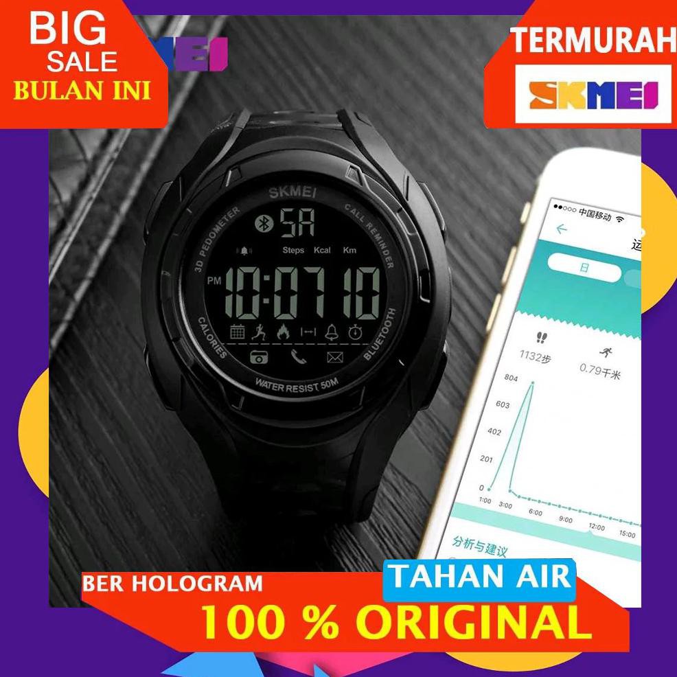 Skmei Jam Tangan Sporty Smartwatch Bluetooth - 1316 Hitam Friska.Olshop2