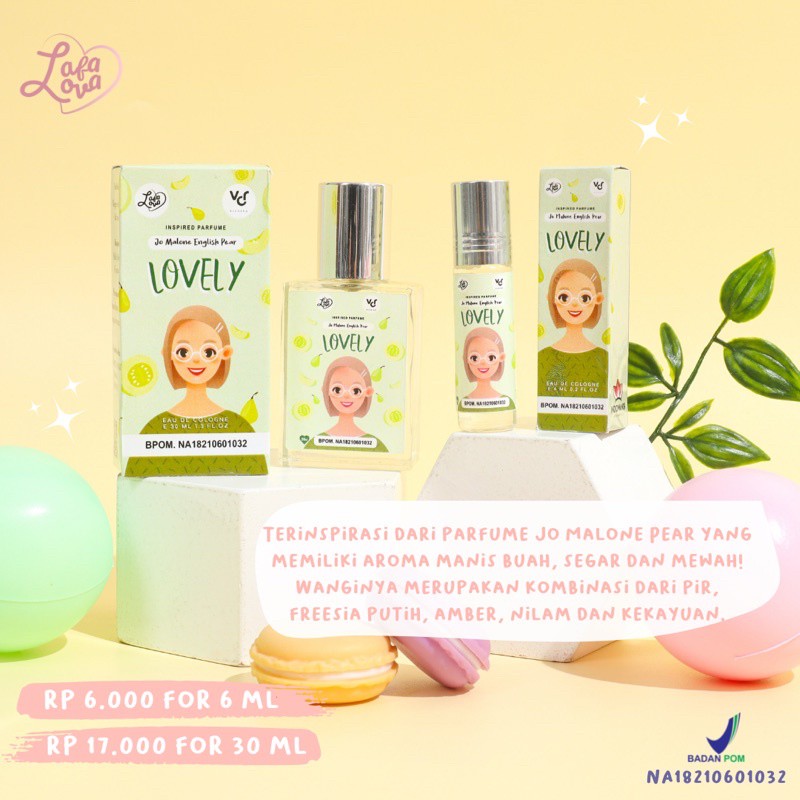 ORI! Lafalova x Vichira Inspired Parfume Roll On 6ml Bpom | LAVENA PARFUM PRIA &amp; WANITA