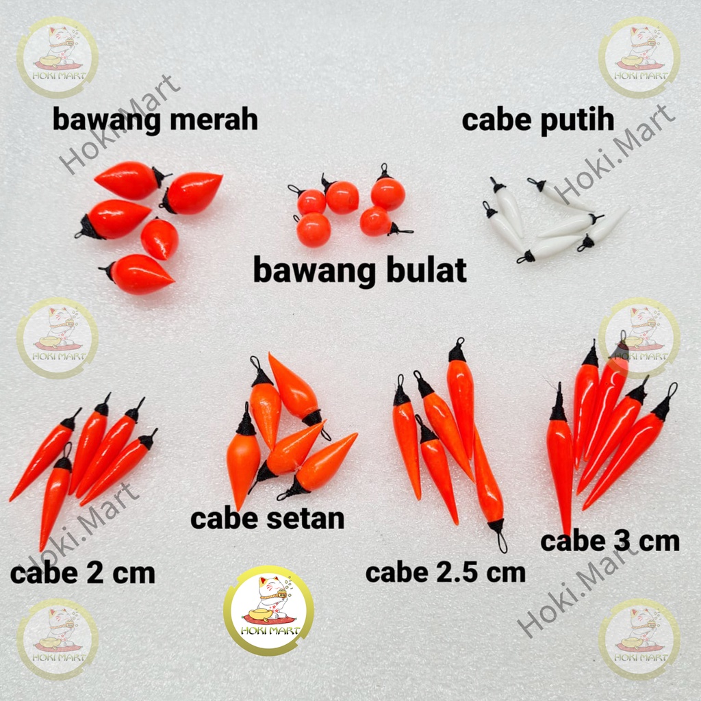 pelampung cabe / kumbul cabe / pelampung pancing cabai / pelampung bawang