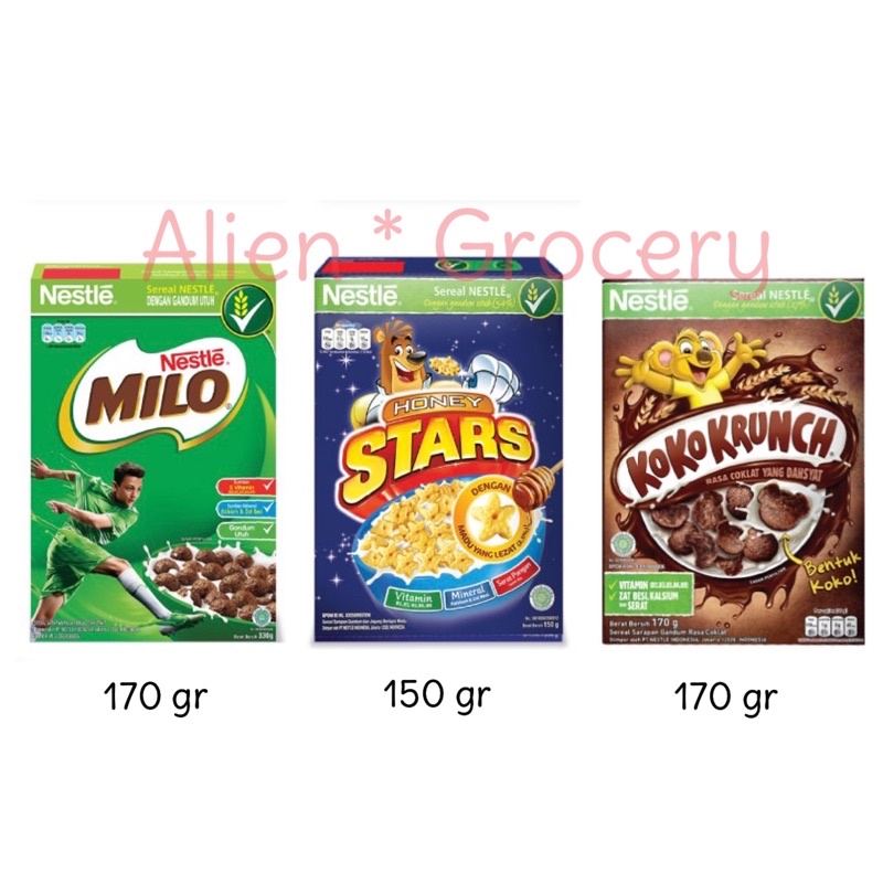 Nestle Milo Koko Krunch Crunch Honey Star Trix Sereal Cereal 150gr 170gr