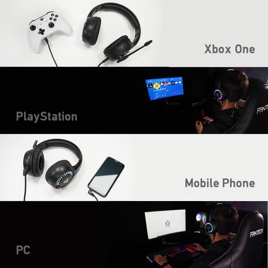 Fantech TONE HQ52 / HQ52 PLUS Headset Gaming Mobile