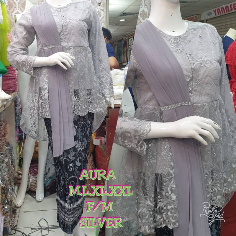 REAL PICT • SET KEBAYA SELENDANG FM NEW / KEBAYA JUMBO / KEBAYA OUTFIT MODERN-2