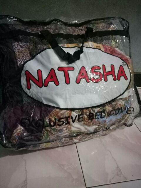 Promo Murah Bedcover Set King Uk 180 X 200 | Motif Bunga | Murah Natasha Bedcover