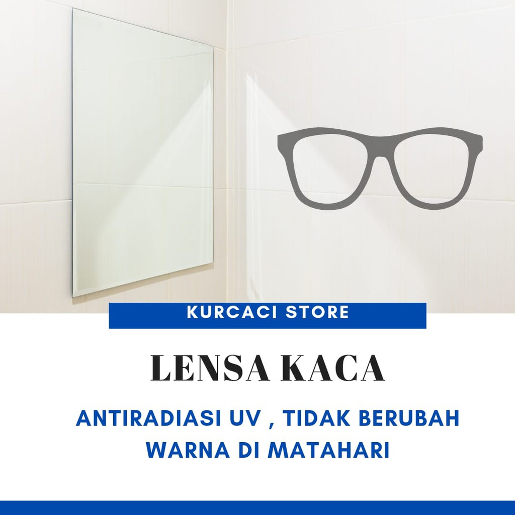 Lensa Minus Bahan Kaca (kategori 1)