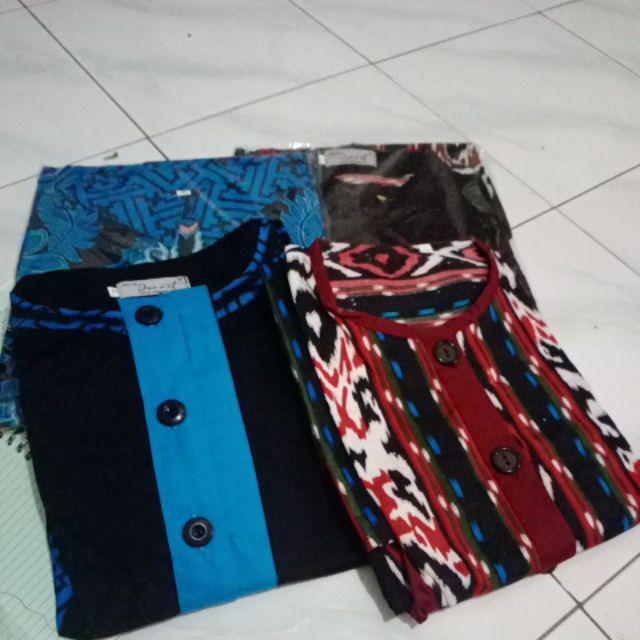 Couple Batik ( Bisa Beli Terpisah )kombinasi Motif Tuneca Size M L Xl Xxl