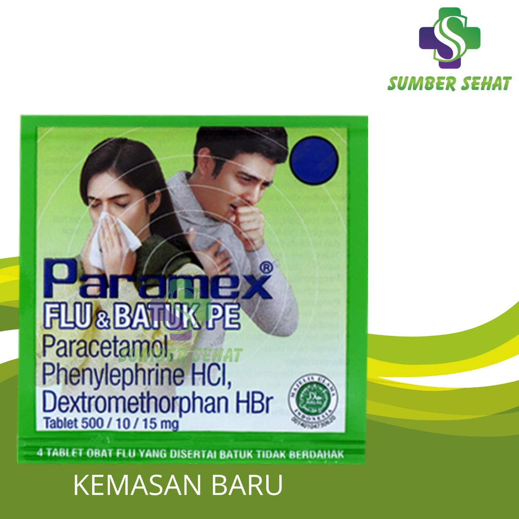 PARAMEX FLU DAN BATUK PE STRIP 4 TABLET