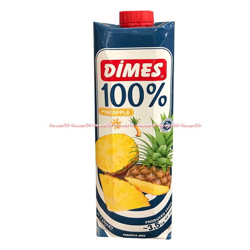 Dimes 100% Orange Pineapple 1L Juice Buah Jeruk Nanas Nenas Fruit UHT Siap Minum Dimess