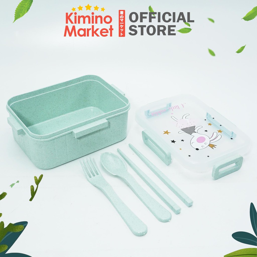 Kotak Makan Bento Box 3 Variasi Pink Hijau Krem Lucu Box Makan