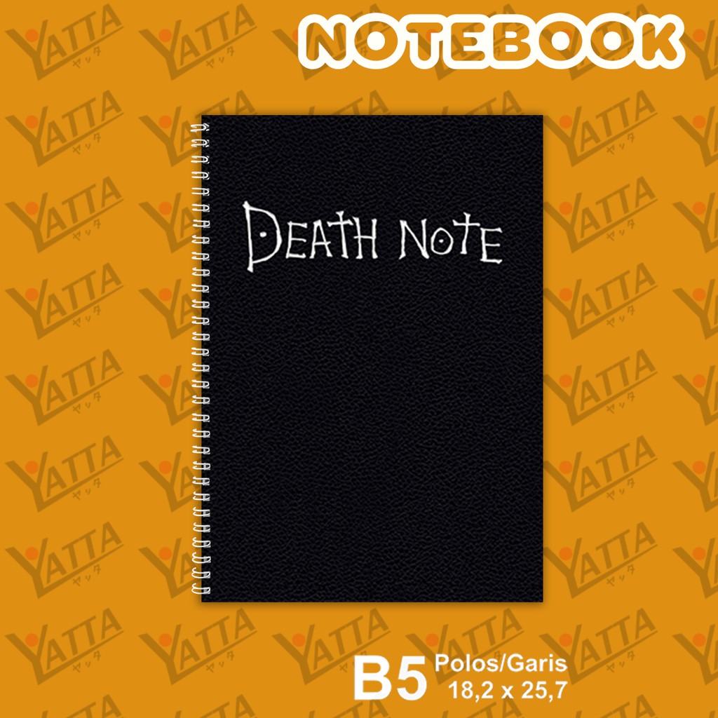 

Notebook Anime Ukuran B5 18,2 x 25,7 cm Deathnote