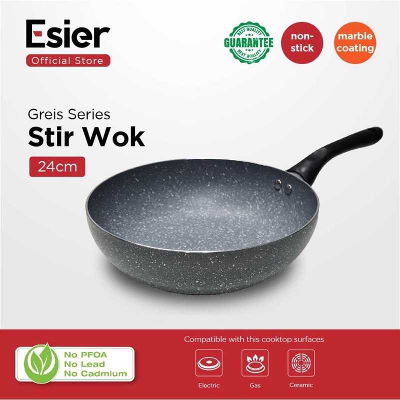 Esier Greis Stir Wok 24cm