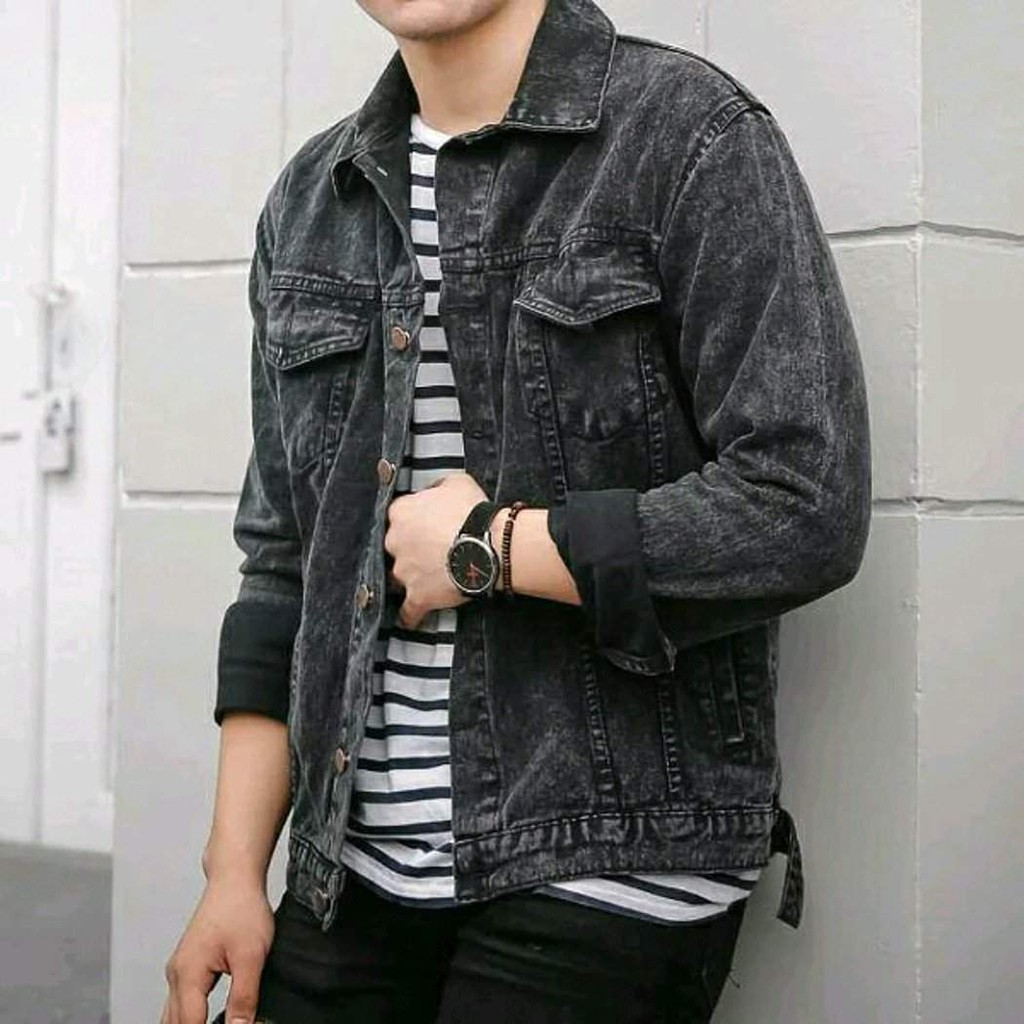 (FREE ONGKIR) Jaket Jeans Pria l Jaket Original Pria l Jaket Denim Pria