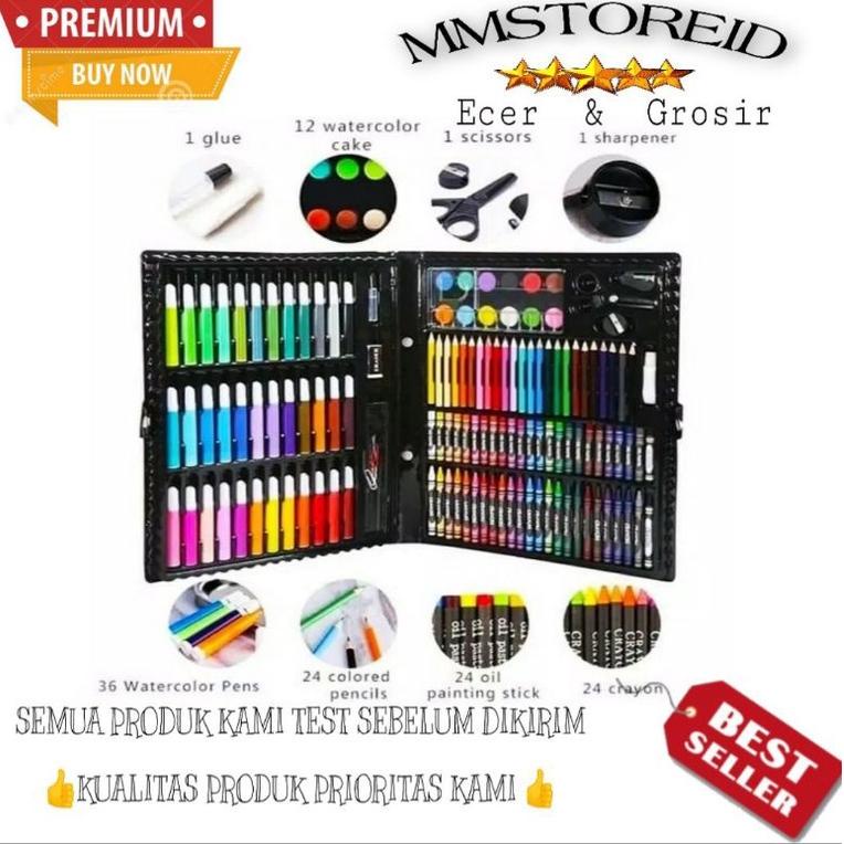 

[PROMO PL064] MM - crayon art set 150 PCS in 1 Art Set Pensil Warna Crayon Full Set Alat Lukis Gulali Books Pencil Menggambar Warna Warni Terlaris