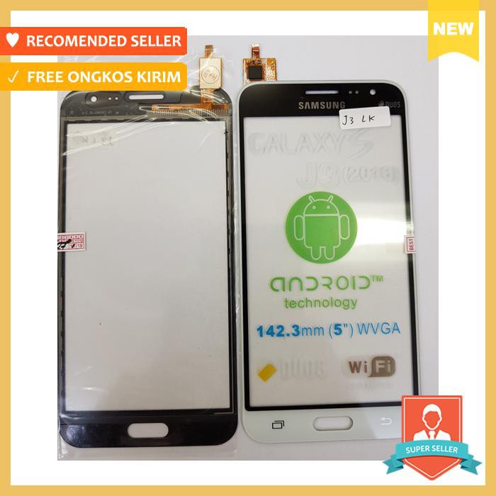 TOUCH SCREEN SAMSUNG J3 J310 J320 GALAXY J3 2016 ORIGINAL WHITE - SPARE PART HANDPHONE