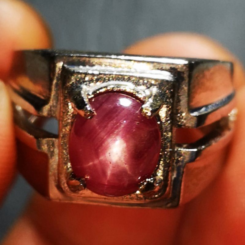 CINCIN BATU PERMATA RUBY STAR MADAGASKAR