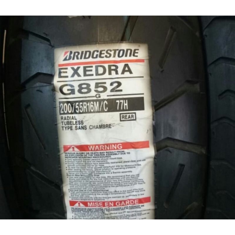 ban luar battlax Bridgestone exedra g852 UK 200/55-16 tubless