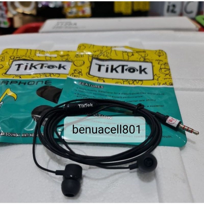 Handsfree earphone headset TIKTOK