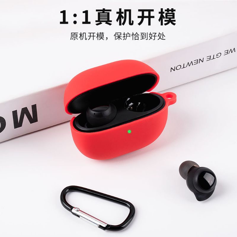 Soft Case Silikon TWS Redmi Buds 3 Lite + Carabiner