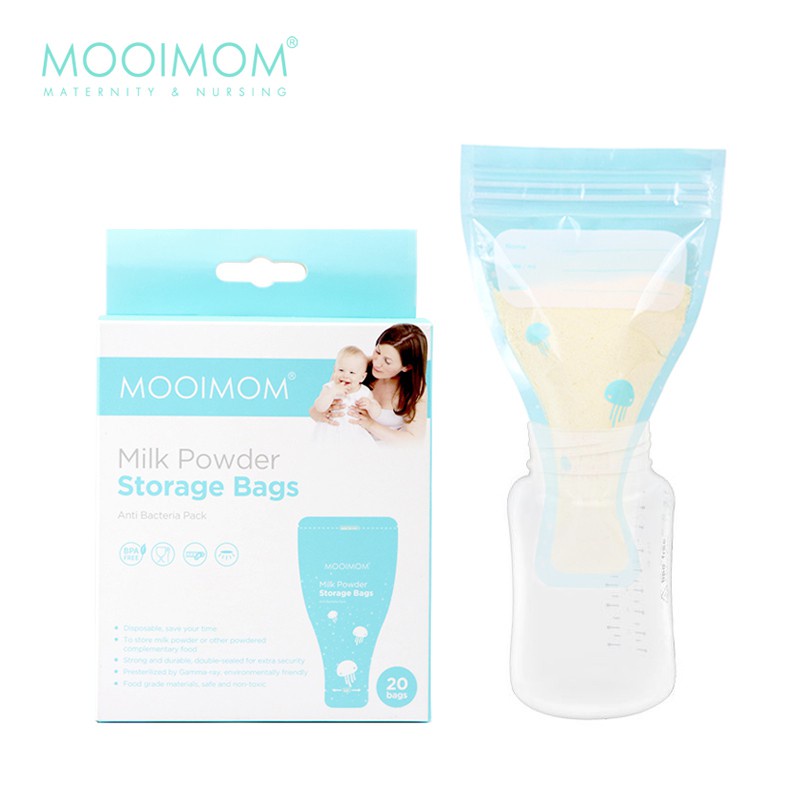 MOOIMOM MILK POWDER STORAGE BAGS 20PCS / A90507