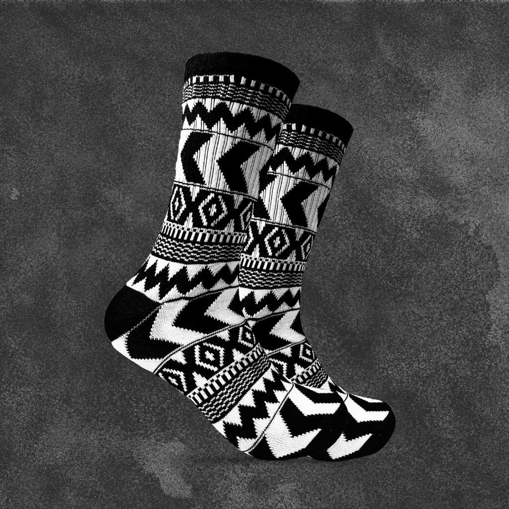 Kaos Kaki Oldschool Motif Tribal - Amaterasu Official