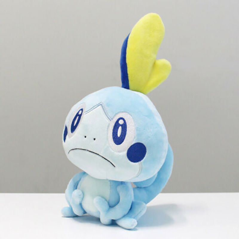 23cm Pokemon Boneka Shield Sobble Plush Doll Pocket Monster Toy Poke Kids Gift Mainan