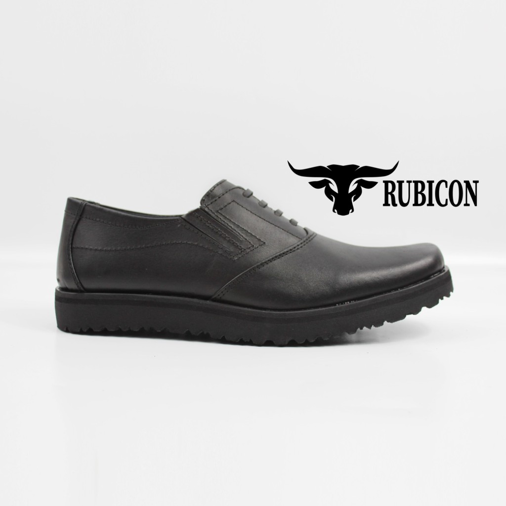 SEPATU RUBICON PDH PDL POLISI POLRI TNI SECURITY RESMI JATAH FORMAL DIJAMIN KULIT ASLI ORIGINAL