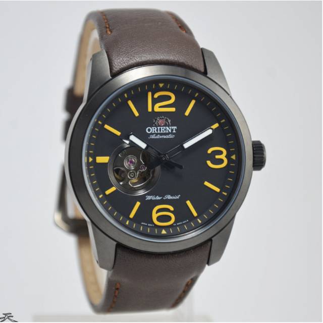 Jam Tangan Pria Orient FDB0C001B0 Automatice Leather Kulit Original