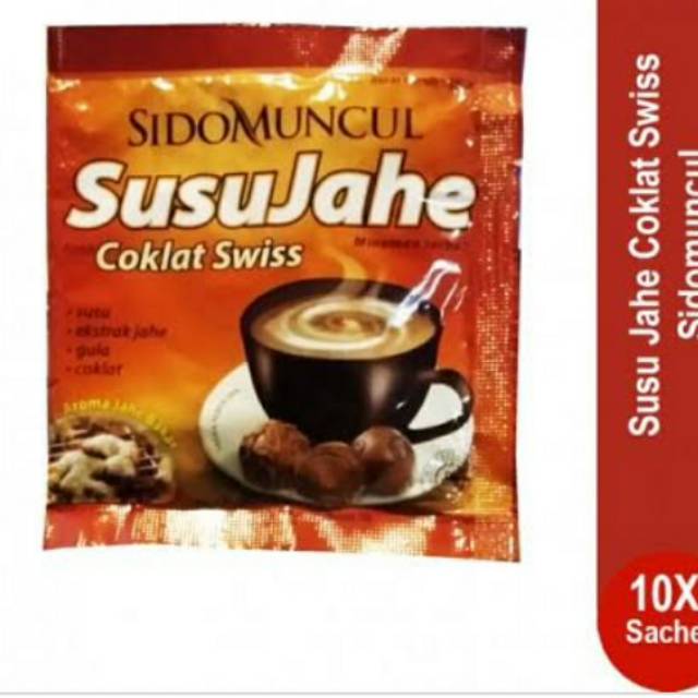 Sidomuncul SusuJahe Coklat Swiss Isi 10Schet