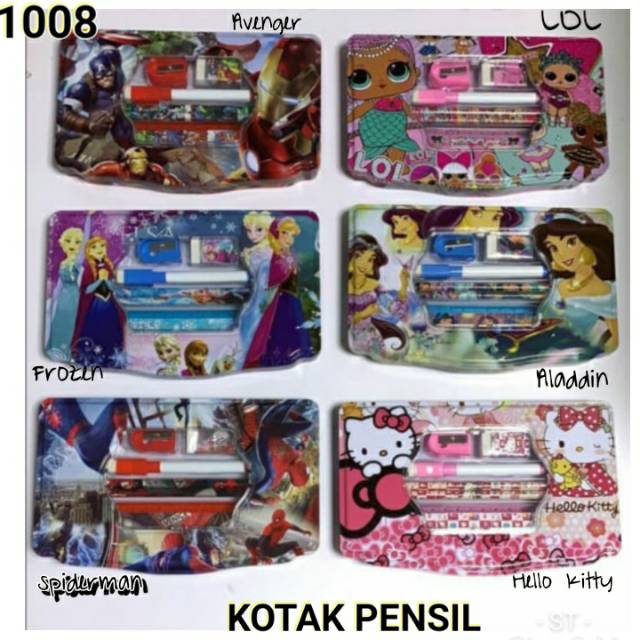 

SALE OBRAL Kotak Pensil kaleng dan Alat Tulis Karakter Aladin Jasmine (CC1008)