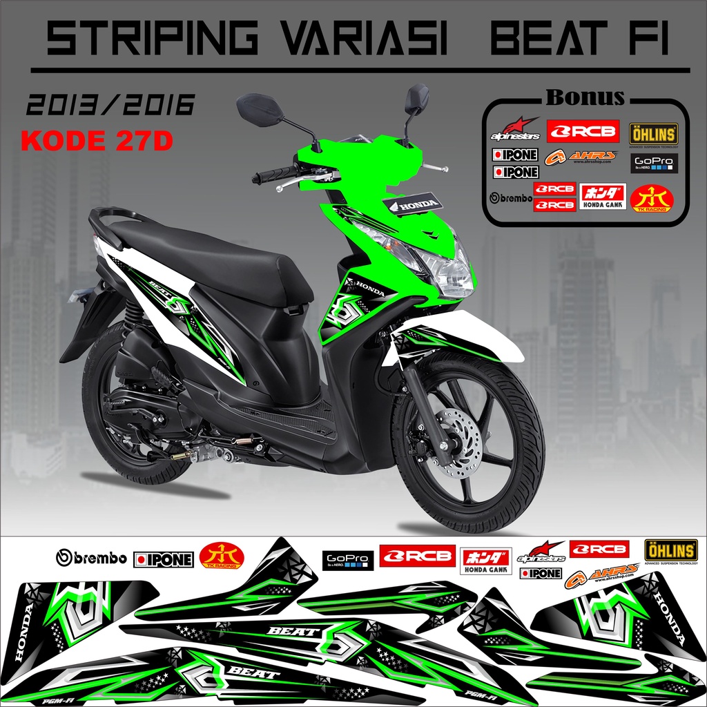 Striping Beat Variasi Stiker Beat Kode 27