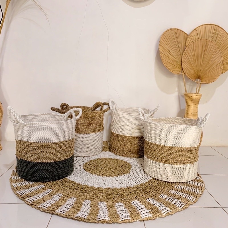Keranjang Seagrass Laundry Basket of 2