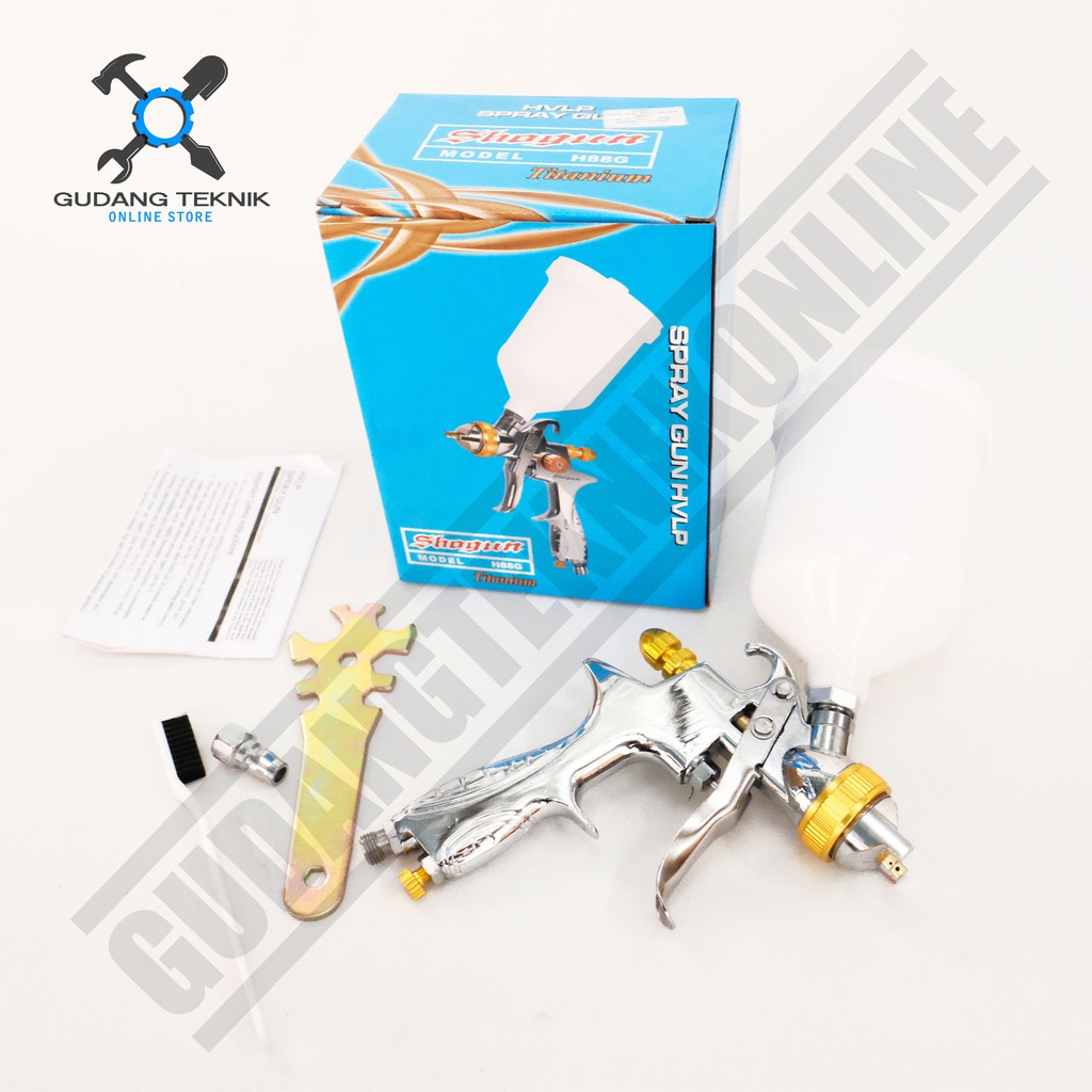 SHOGUN HVLP Spray Gun H88G Titanium Series 1.4mm / Alat semprotan semprot Cat SHOGUN