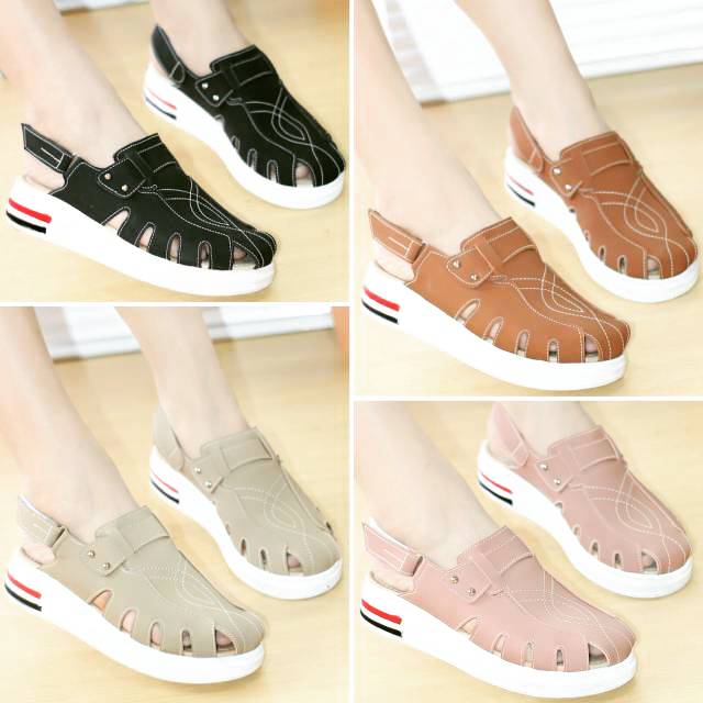 Sendal Wedges Sepatu Wedges Mulan 2013