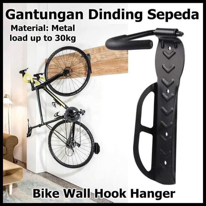 TaffSPORT Gantungan Dinding Sepeda Bike Wall Hook Hanger 56921 Black