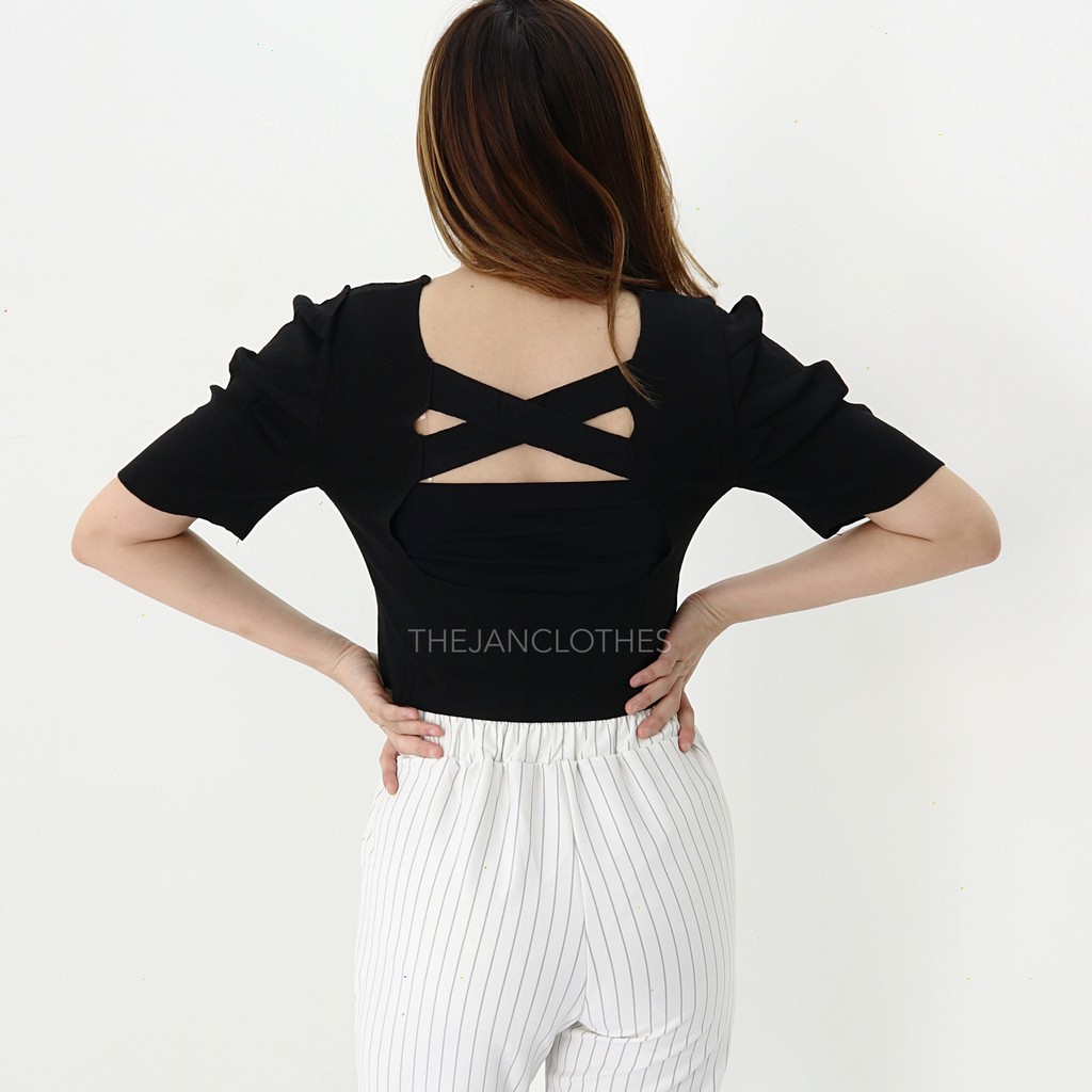 Pixy croptop knit -Thejanclothes