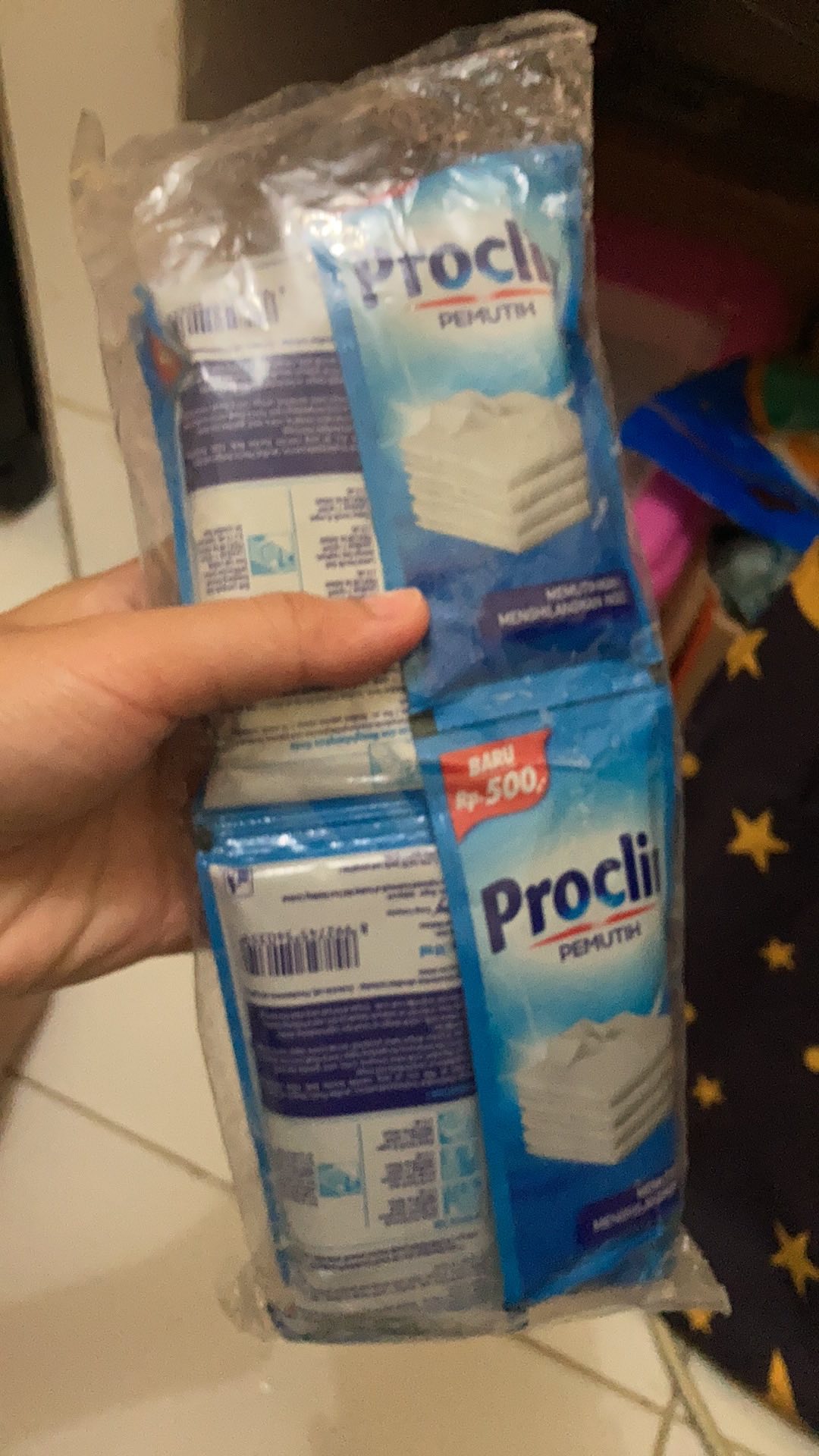 Pemutih Baju Proklin Renceng Murah