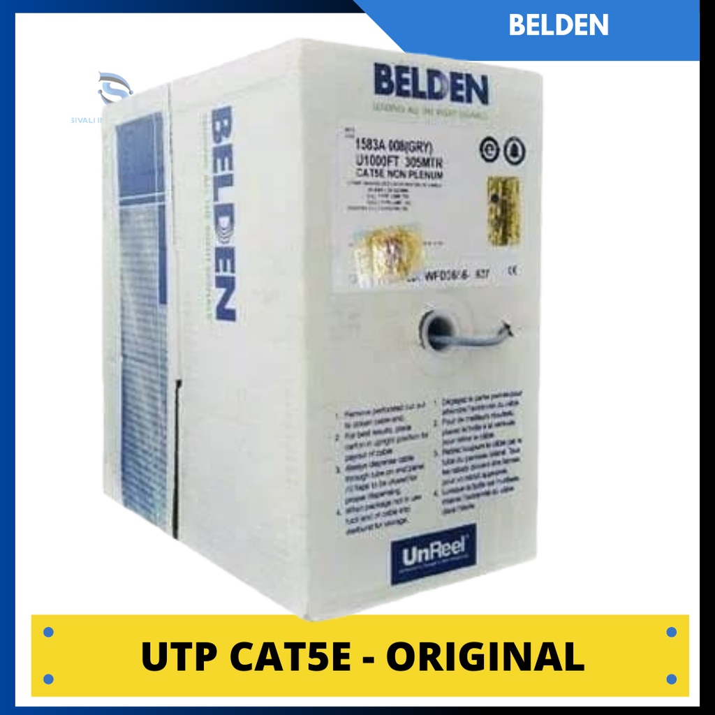 1 ROLL BELDEN KABEL LAN UTP CAT5E 1583A INDOOR [305 meter ]