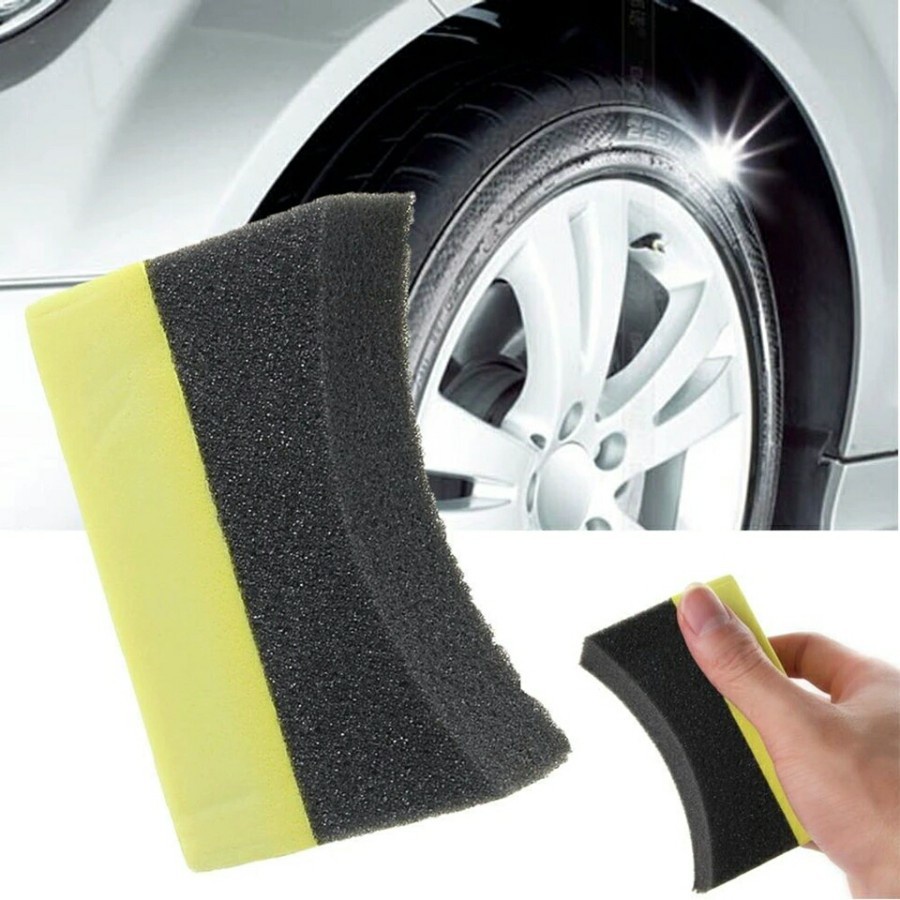 SPONS Pad SEMIR HITAM Ban TYRE Busa Foam Sponge Mobil Motor