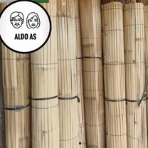 Tirai bambu gulung  murah ukuran 2x2 meter