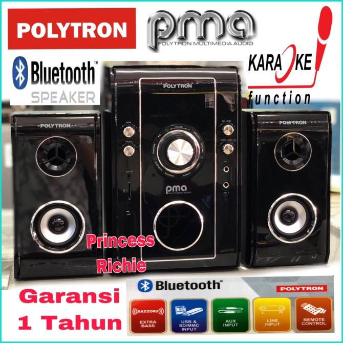 Speaker POLYTRON PMA 9503 KARAOKE-BLUETOOTH-USB-FM RADIO viral