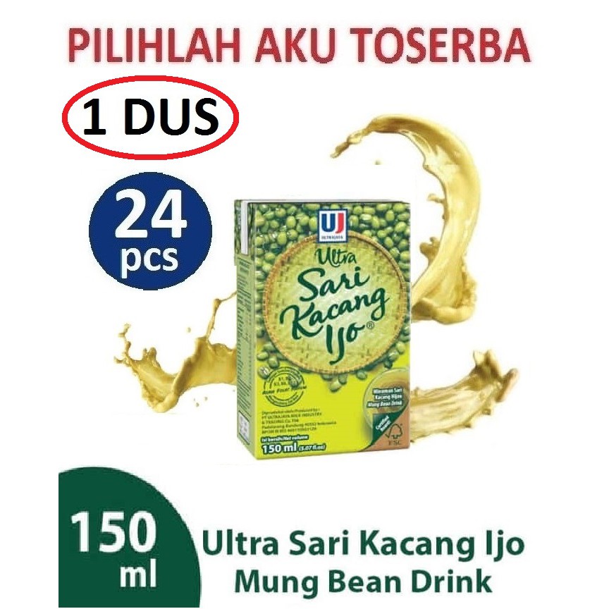 ULTRA SARI KACANG IJO 150 ml - 1 DUS ISI 24