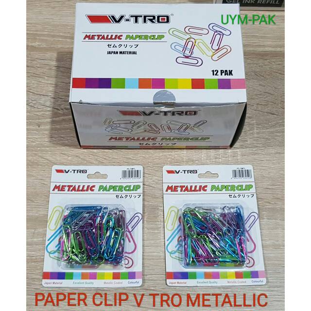 

Paper clip metalik warna warni no. 3